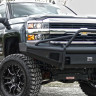 Zderzak przedni z belką środkową Black Steel Elite Chevrolet Silverado 2500/3500 20-22 Fab Fours CH20-Q4962-1