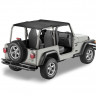 Bestop 5253235 Header Safari Bikini Jeep Wrangler TJ 03-06 2Door/4Door (Black Diamond)