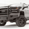 Zderzak przedni z listwą ochronną Black Steel Elite Chevrolet Silverado 1500 16-18 Fab Fours CS16-R3860-1