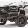 Zderzak przedni Czarny Stalowy Chevrolet Silverado 1500 16-18 Fab Fours CS16-K3861-1